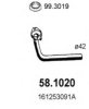 VW 161253091A Exhaust Pipe